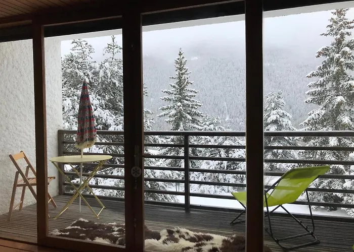Superbe 2 Pcs Cabine Terrasse Vue Feerique Pistes Et Montagnes